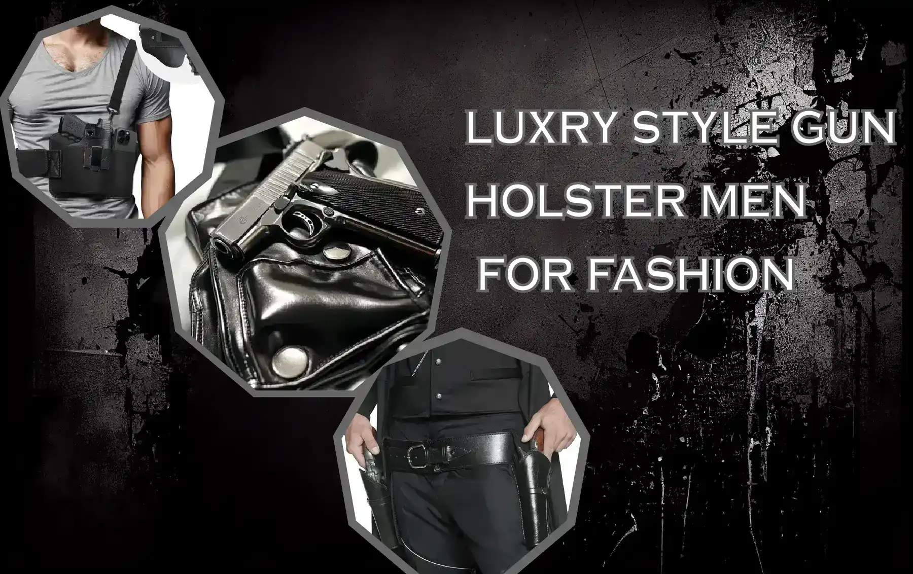 luxry style gun holster men for fashion