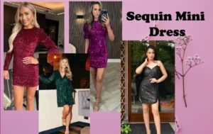 sequin mini dress