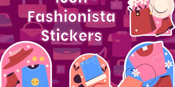 icon fashionista stickers