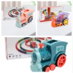 Domino Train Toys Baby Toys Car Puzzle Automatic Release Licensing Electric Building Blocks Train Toy - Image 6